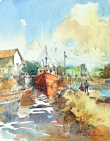 27-Ong-Kim-Seng,-Geelong-Corio-Bay,-1990,-Watercolour-on-paper,-38-x-28cm-RM-5,800---8,000