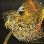 20-RM 5,500.00 Lot 69 Ismail Latiff Magical Movement... Night Bird Paradise...View No. 2, 2001 Acrylic on canvas 65 x 65 cm