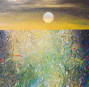 24-RM 24,200.00 Ismail Latiff "Suria Senja….Warnai Bintang"(1997) 65cm x 178cm Acrylic on Canvas