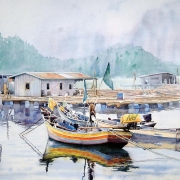 17-Serenity, 2011 RM 784.00-SOLD | Watercolour on paper | 50 x 70 cm