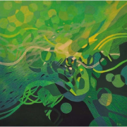 3-Greenscape, 2012 RM 6,600.00-SOLD | Acrylic on canvas | 153 x 153 cm