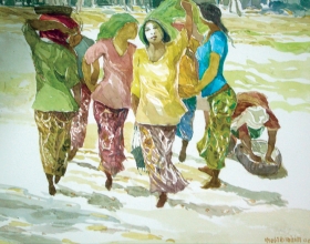 17-Khalil Ibrahim, East Coast, Sketch Book (2009) SOLD Watercolour on Paper 40cm x 31cm